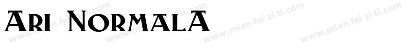 Ari NormalA字体转换